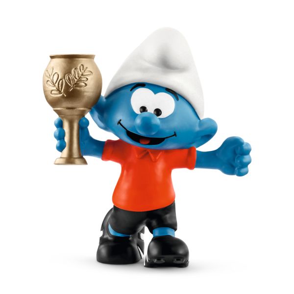 [20807] 20807-Pitufo futbolista con trofeo-(Schleich)