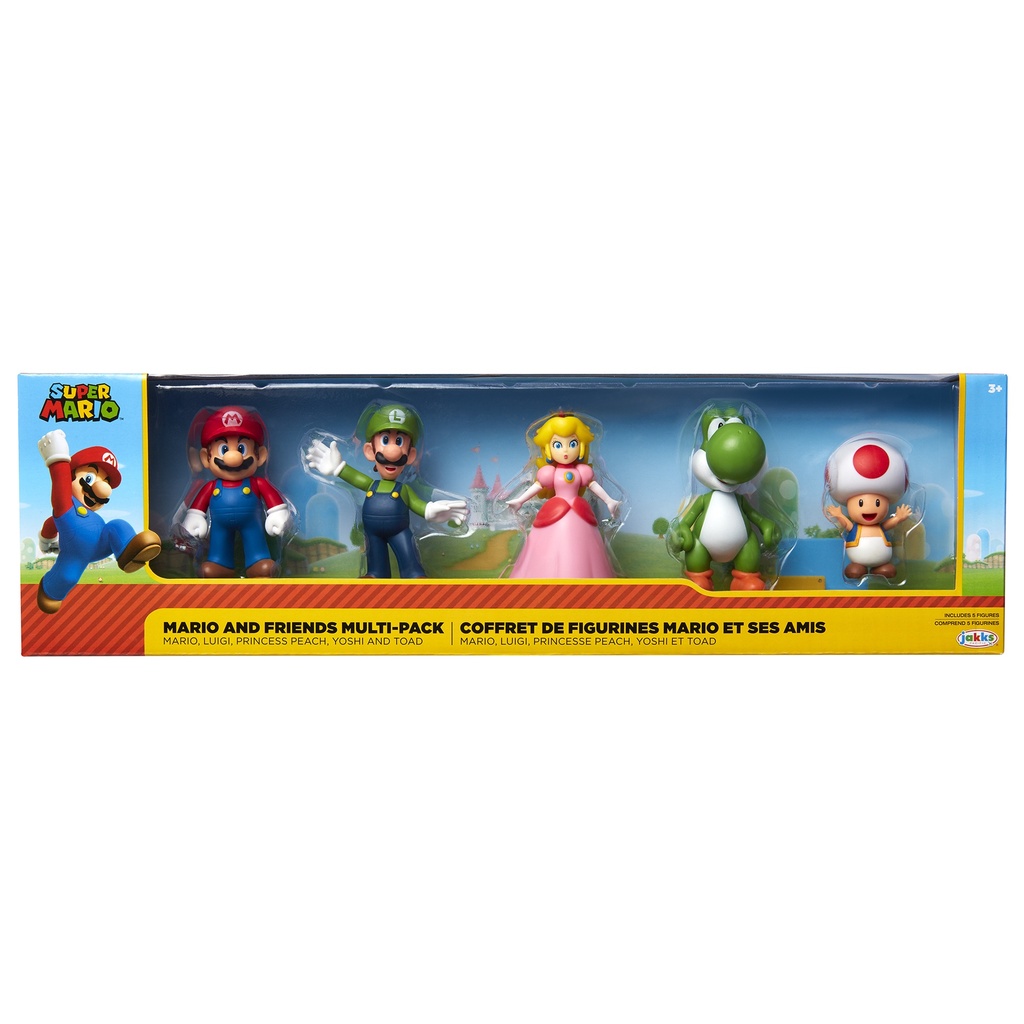 Super Mario - Mario & Friends Pack 5 figuras de 6cm