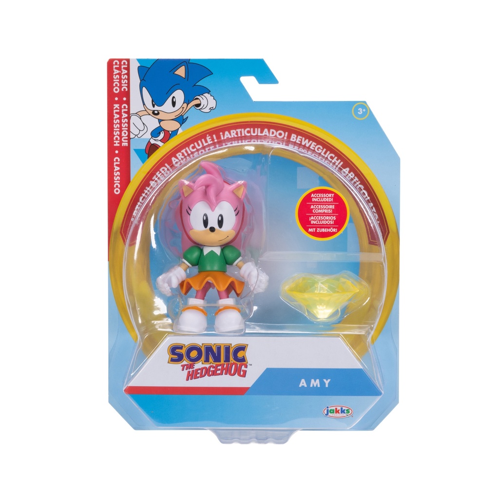 [423064-3] Sonic - figuras 10 cm con Accesorio- Amy