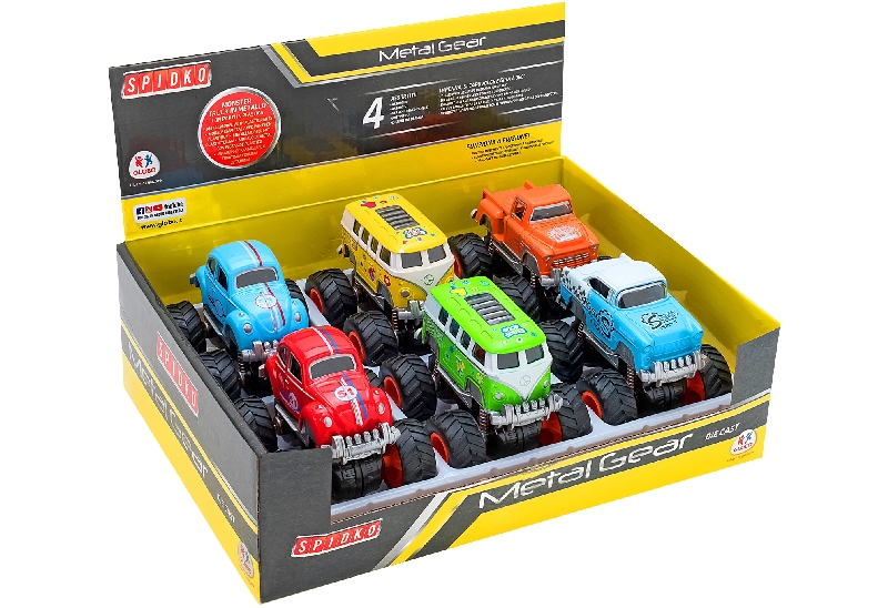 D-CAST 4X4 FRICTION CAR 4ASSTD 6PCS D/BOX