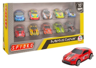 COCHES 10PCS SCALE 1:64 2 MODELS 5COL
