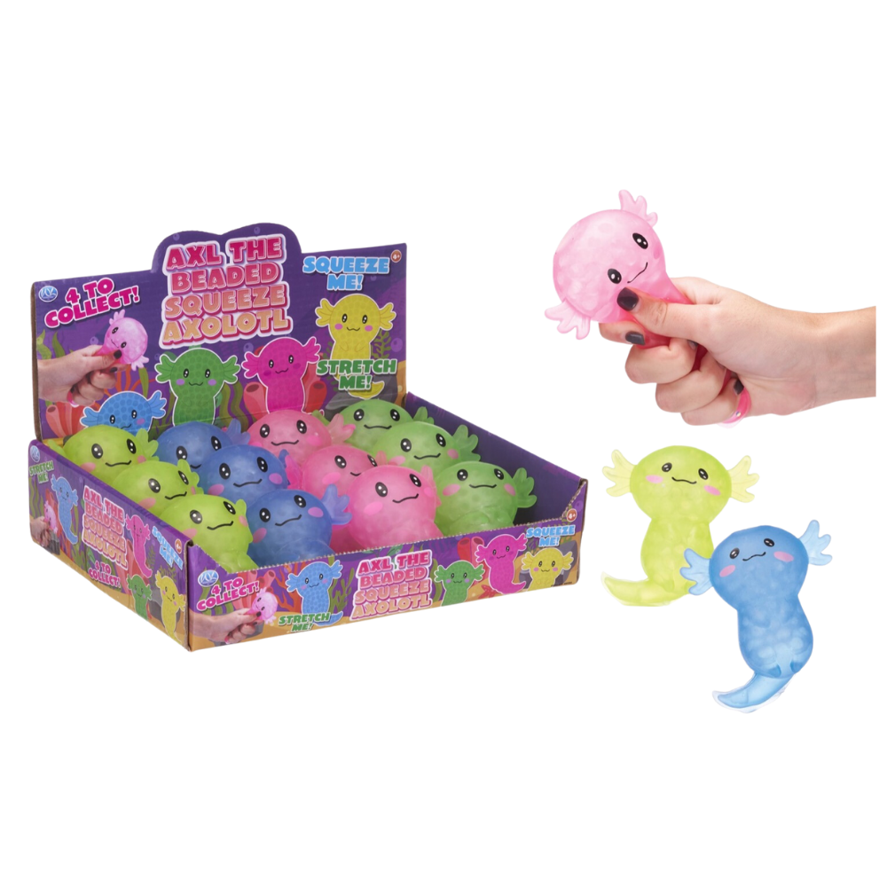 [65732] AJOLOTE BRILLATE 10CM 4 COLORES