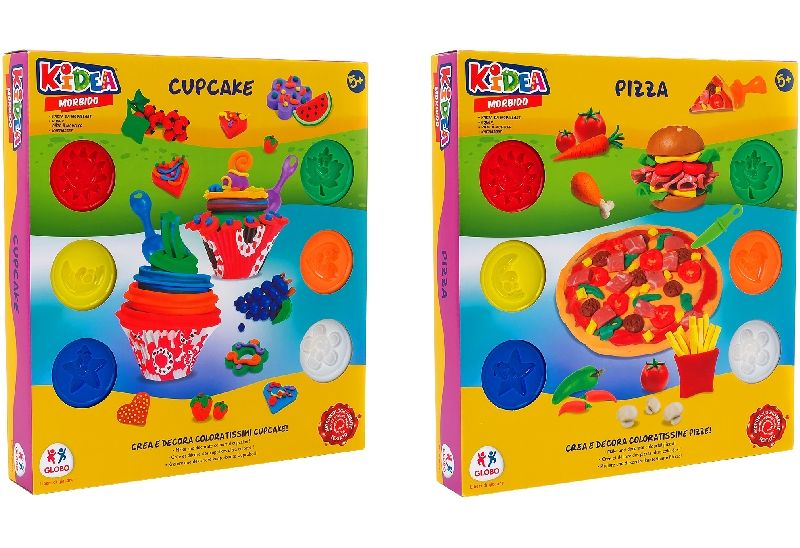 Pizzería/Cupcakes plastilina 6 botes