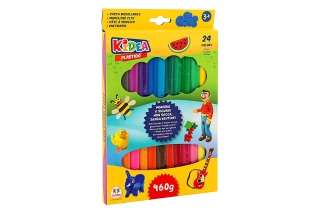 [38064] TIRAS DE PLASTILINAS 24 COLORES 460 GR.