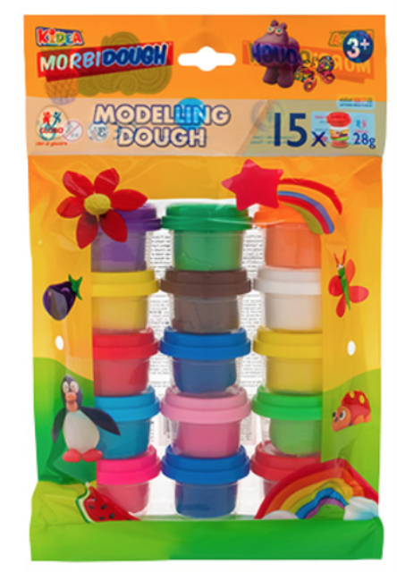 [39721] BOLSA VARIADA PLASTILINA 15x28GR 12COL