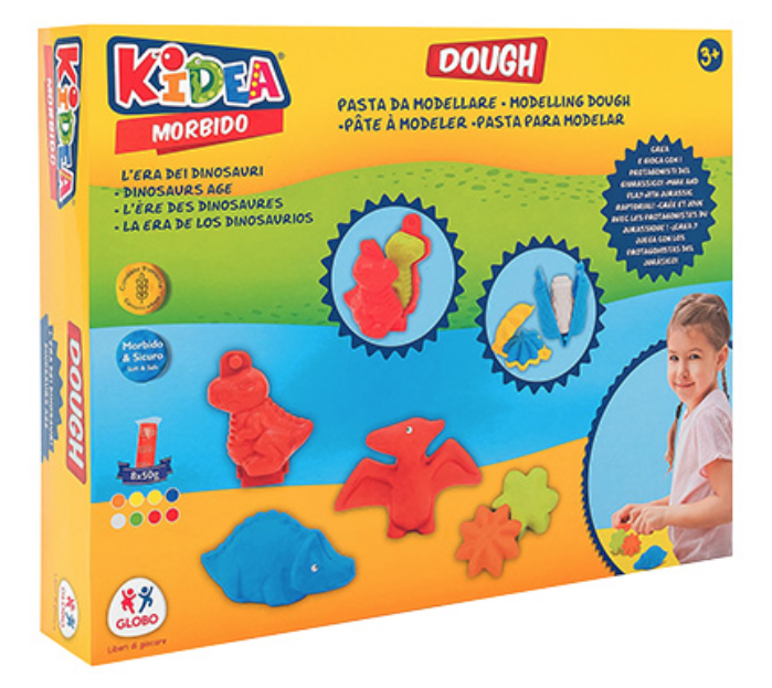 CREA DINOSAURIOS DE PLASTILINA 8X50g C/ACCESSORIOS