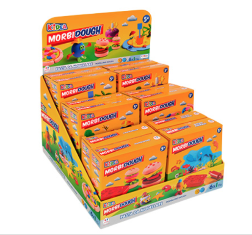 DOUGH 6X25GR W/SHAPES/ACC 6 ASST 12PCS IN D/BOX