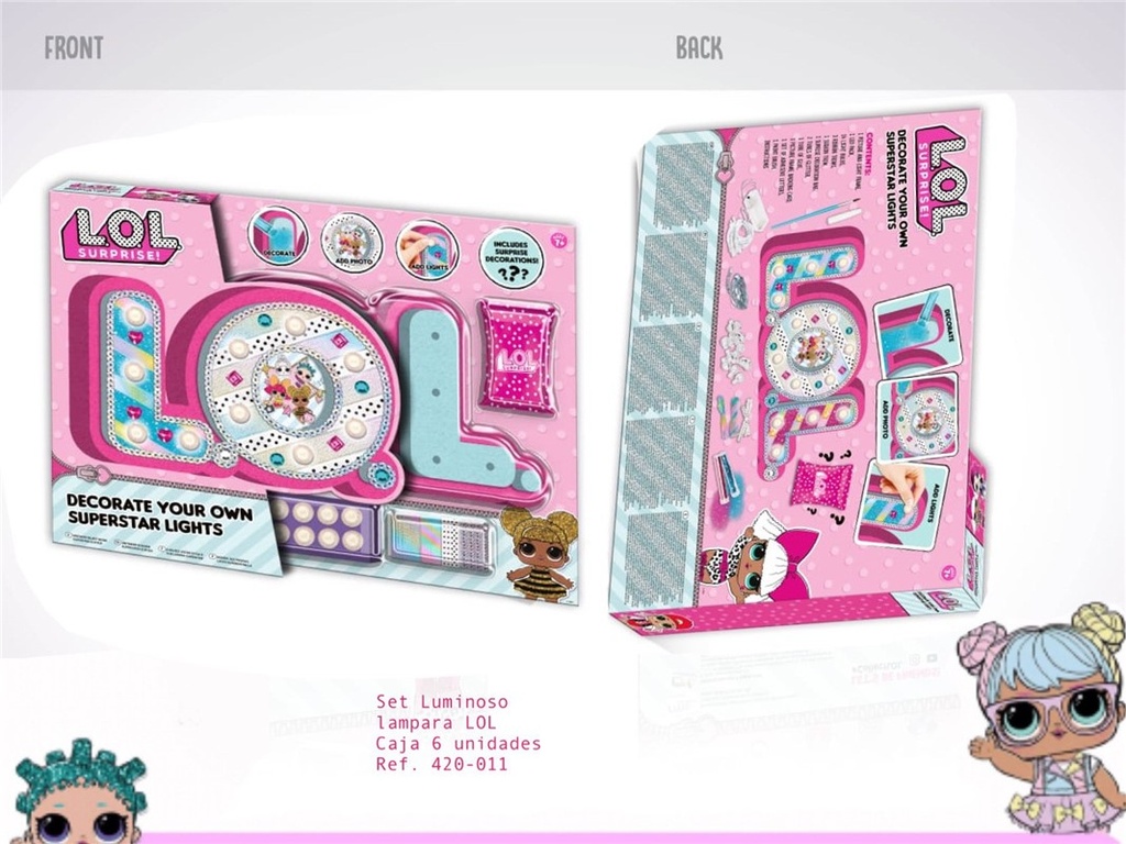 [420-011] SET LUMINOSO LAMPARA LOL 18LUCES