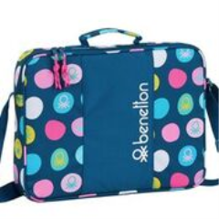 CARTERA EXTRAESCOLARES BENETTON TOPOS MARINO