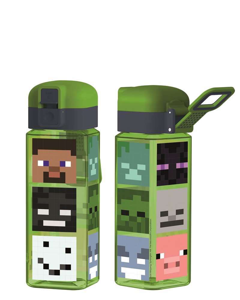 St Botella Robot Con Cierre 550 Ml Minecraft