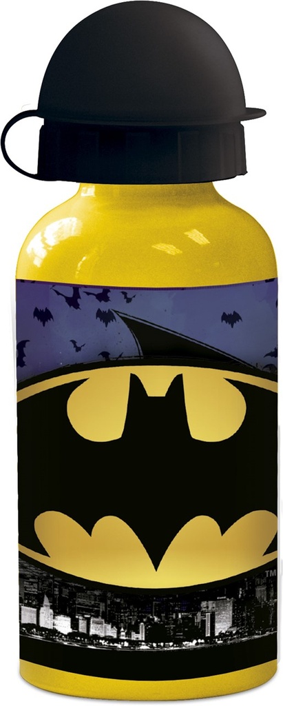 [85534] Botella Aluminio Pequeña 400 Ml. Batman Symbol