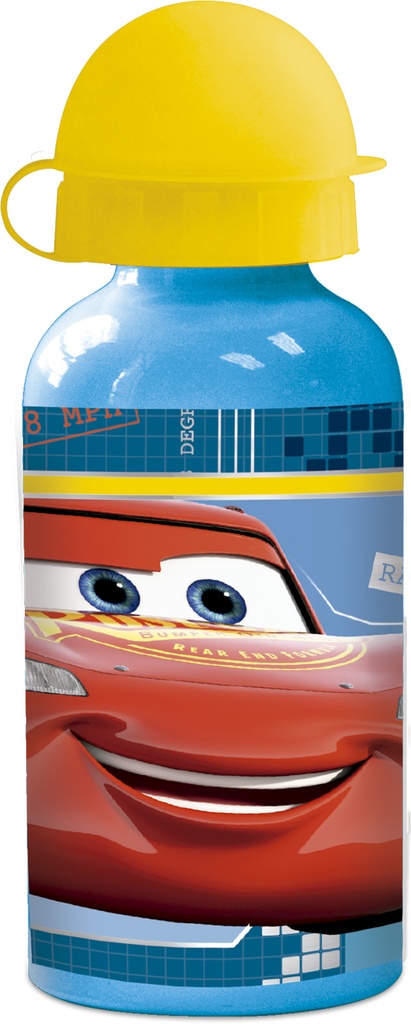 [18734] Botella Aluminio Pequeña 400 Ml. Cars Race Ready