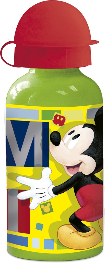 [44234] Botella Aluminio Pequeña 400 Ml. Mickey Watercolors
