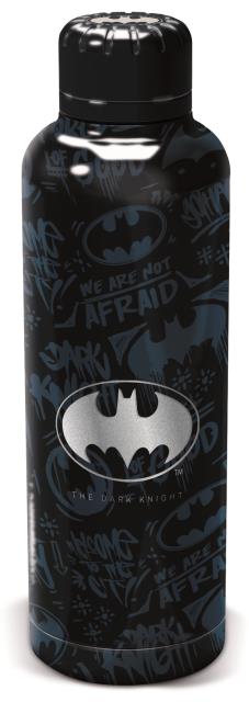 [85564] St Botella Termo Acero Inoxidable 515 Ml  Batman Symbol Young Adult