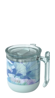 QUOKKA TAZA TERMO A.INOX 260 ML DROP SAFE WAVE GINKGO LEAVES