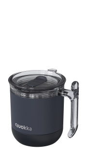 QUOKKA TAZA TERMO A.INOX 260 ML DROP SAFE WAVE BLACK