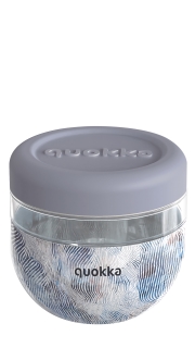 [40137] QUOKKA RECIPIENTE COMIDA MS 770 ML BUBBLE ZEN FUNDA SILICONA
