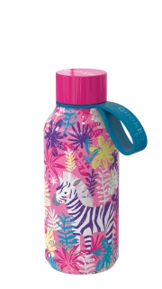 [40147] QUOKKA KIDS TERMO A.INOX SOLID 330 ML ZEBRAS COLGADOR