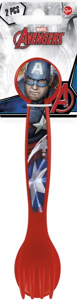 [87717] St Set Cubiertos Avengers