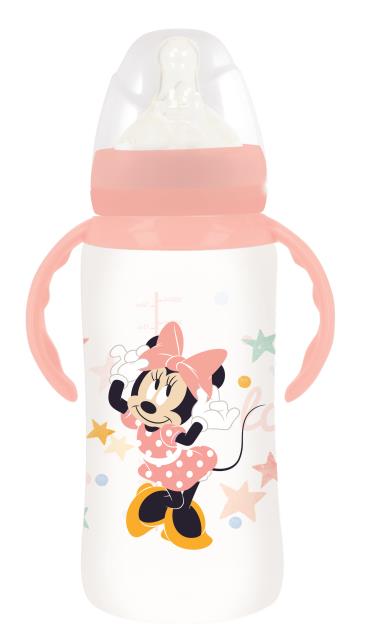 [13104] St. Biberon cuello ancho 360ml tetina silicona 3 posiciones c/asa minie indigo dreams