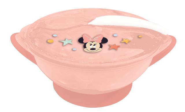 [13131] St Bowl Antivuelco C/Tapa Y Cuchara Minnie Indigo Dreams
