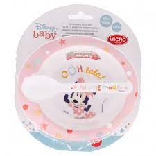 [13178] St Set Micro Toddler 2 Pcs. (Cuenco Y  Cuchara)  Minnie Indigo Dreams