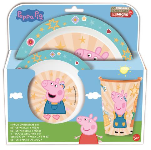 [41249] St Set Micro 3 Pcs Peppa Pig Kindness Counts Counts