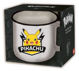 [474] St Taza Ceram.Desayuno 400 Ml Pokemon  Pikachu  En Caja Regalo