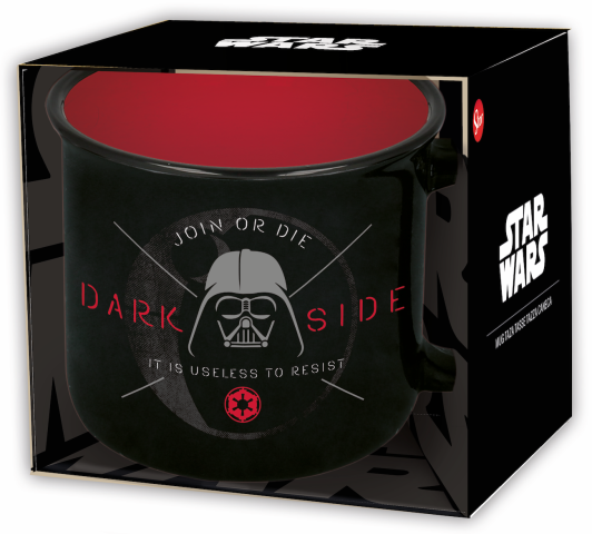 [1560] St Taza Ceram.Desayuno 400 Ml Star Wars  En Caja Regalo