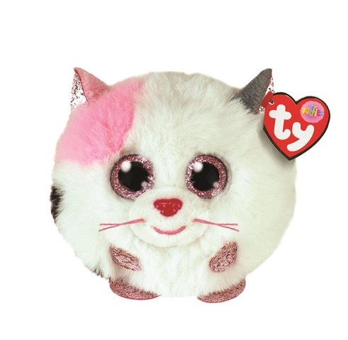 PUFFIES MUFFIN WHITE CAT 10CM