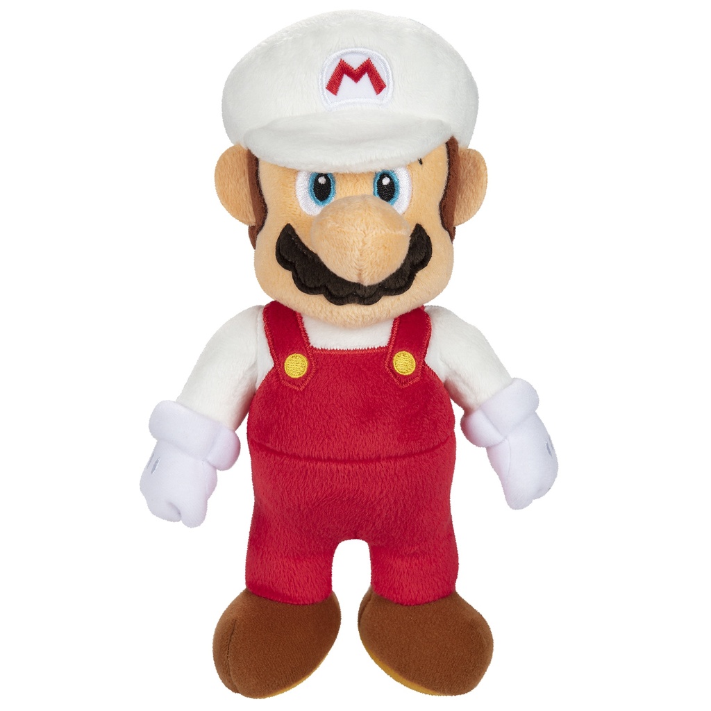 Super Mario - Peluches de 25 cm - Mario Fuego/Blanco