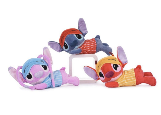 [71375D] STITCH SLEEPY 30CM ANGEL Y LEROY 3 MODELOS