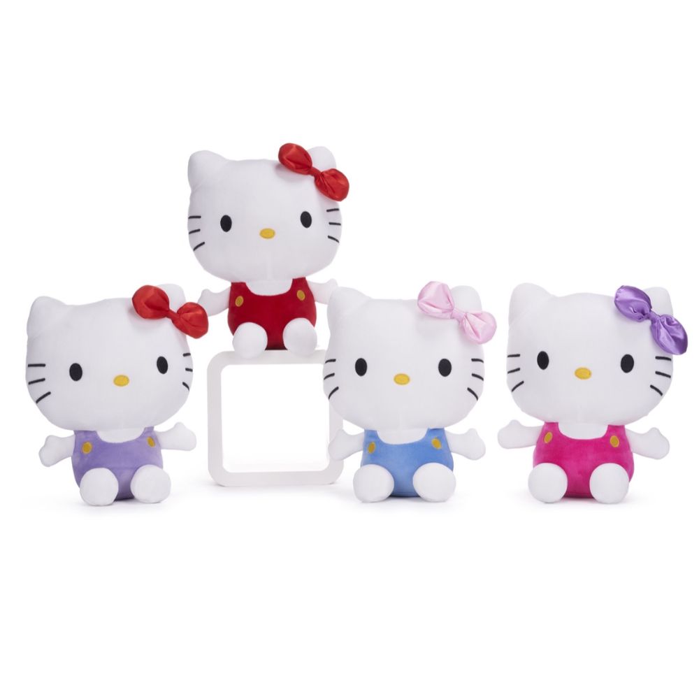[9704] HELLO KITTY 25CM CLASSIC LAZO BRILLANTE 4 MODELOS