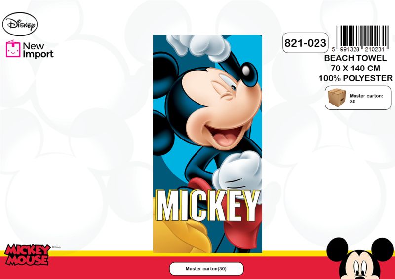 TOALLA PLAYA MICRO NIÑO MICKEY 821-023