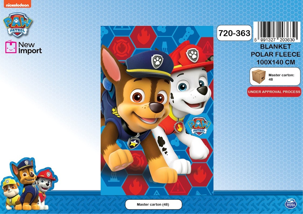 [720-363] MANTA POLAR NIÑO PAW PATROL 720-363
