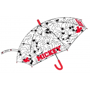 [4432] PARAGUAS MICKEY BLANCO/NEGRO