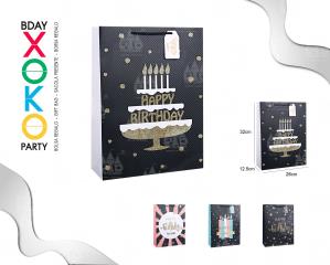 BOLSA REGALO BLACK GOLD 26*32*12.5