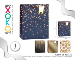 [57122] BOLSA REGALO DORADO BRILLANTE 32*42*11.5