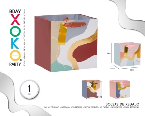 [58430] BOLSA REGALO ABSTRACTO MORANDI 30*30*20