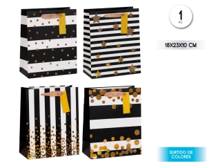 BOLSA REGALORAYAS CON ORO 18*23*10