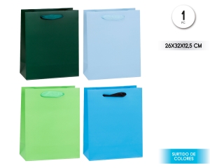 BOLSA REGALO COLORES SOLIDOS 26*32*12.5