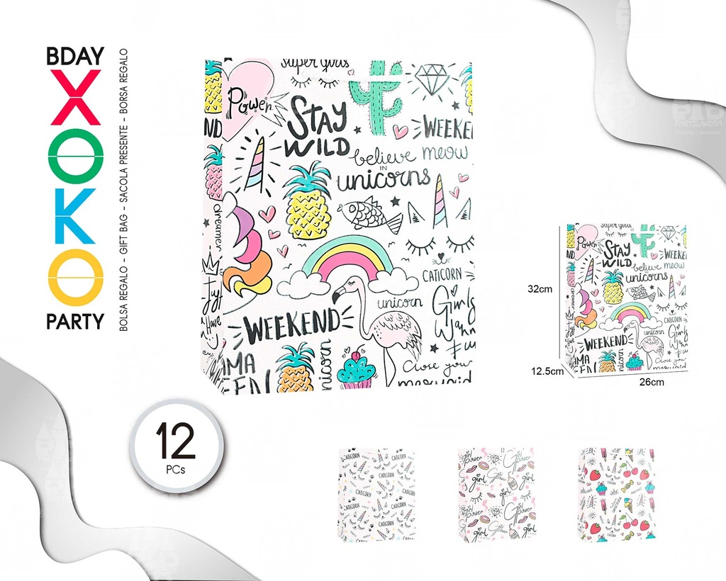 [52019] BOLSA REGALO GIRL 26*32*12.5