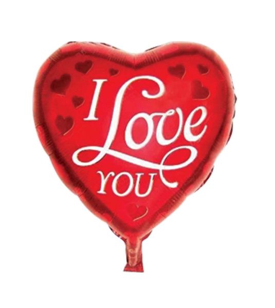GLOBO PEQUEÑO 18 . I LOVE YOU GLOBOS FESTIVAL