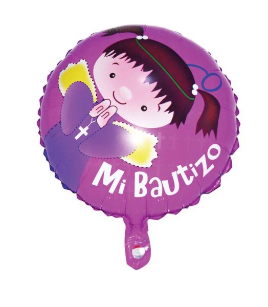 GLOBO PEQUEÑO 18 . BAUTIZO NIÑA GLOBOS FESTIVAL