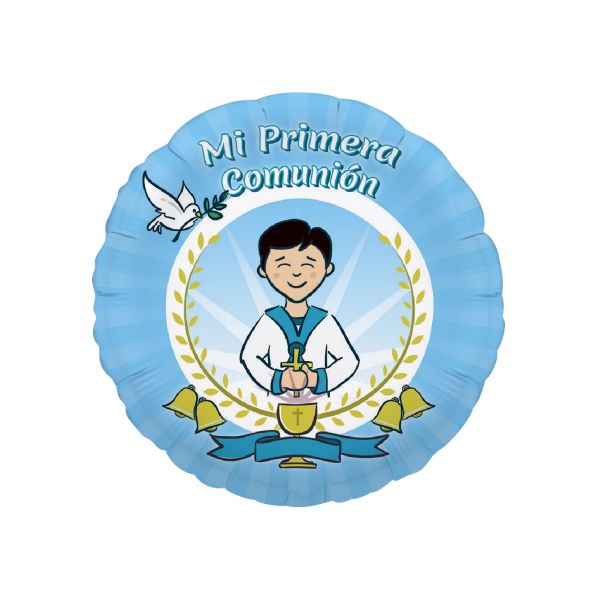 [7540] GLOBO MEDIANO 36 . MI PRIMERA COMUNIÓN NIÑO GLOBOS - GLOBEST