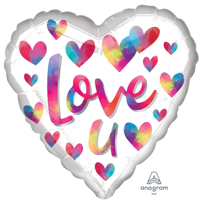 [4049201] *..18/45CM (S40) LOVE U CORAZONES MULTICOLOR