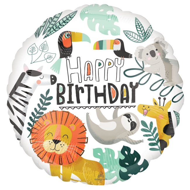 [4287701] ***18/45CM GET WILD BIRTHDAY