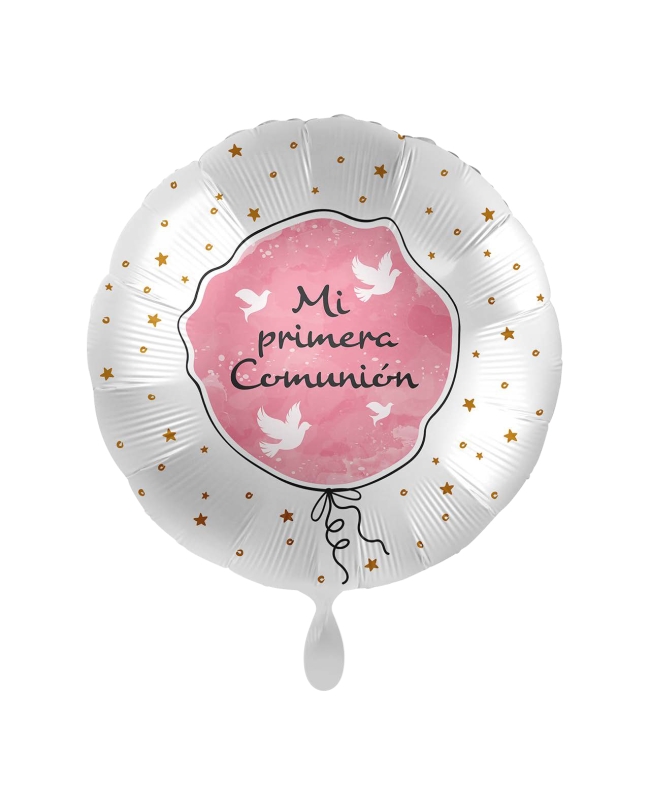 [70591] 17/43CM MI PRIMERA COMUNION PALOMA ROSA