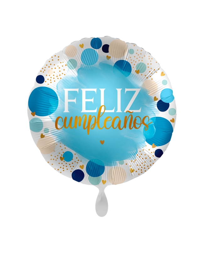 [70294] 17/43CM FELIZ CUMPLEAÑOS AZUL