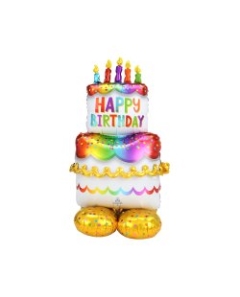 [4244911] *AIRLOONZ (P70) TARTA HAPPY BDAY 68X134CM